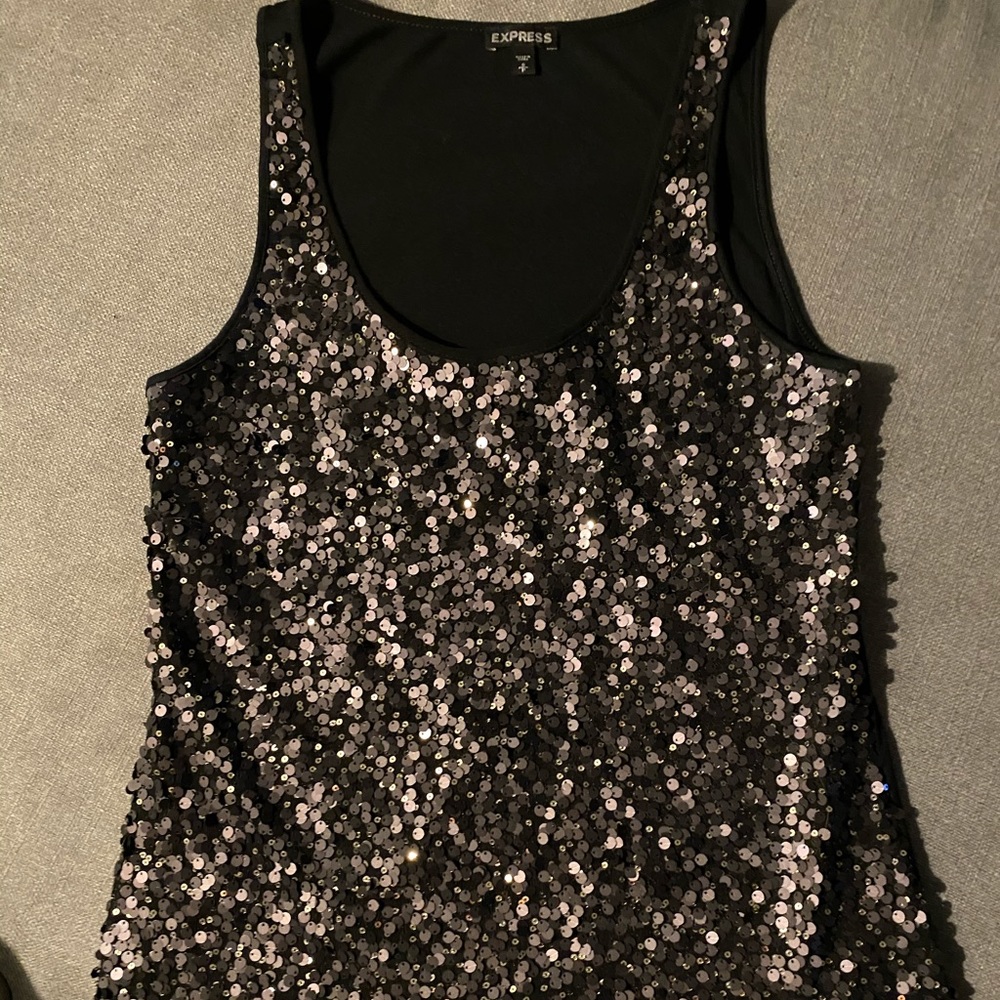 Express Sequin Tank Small